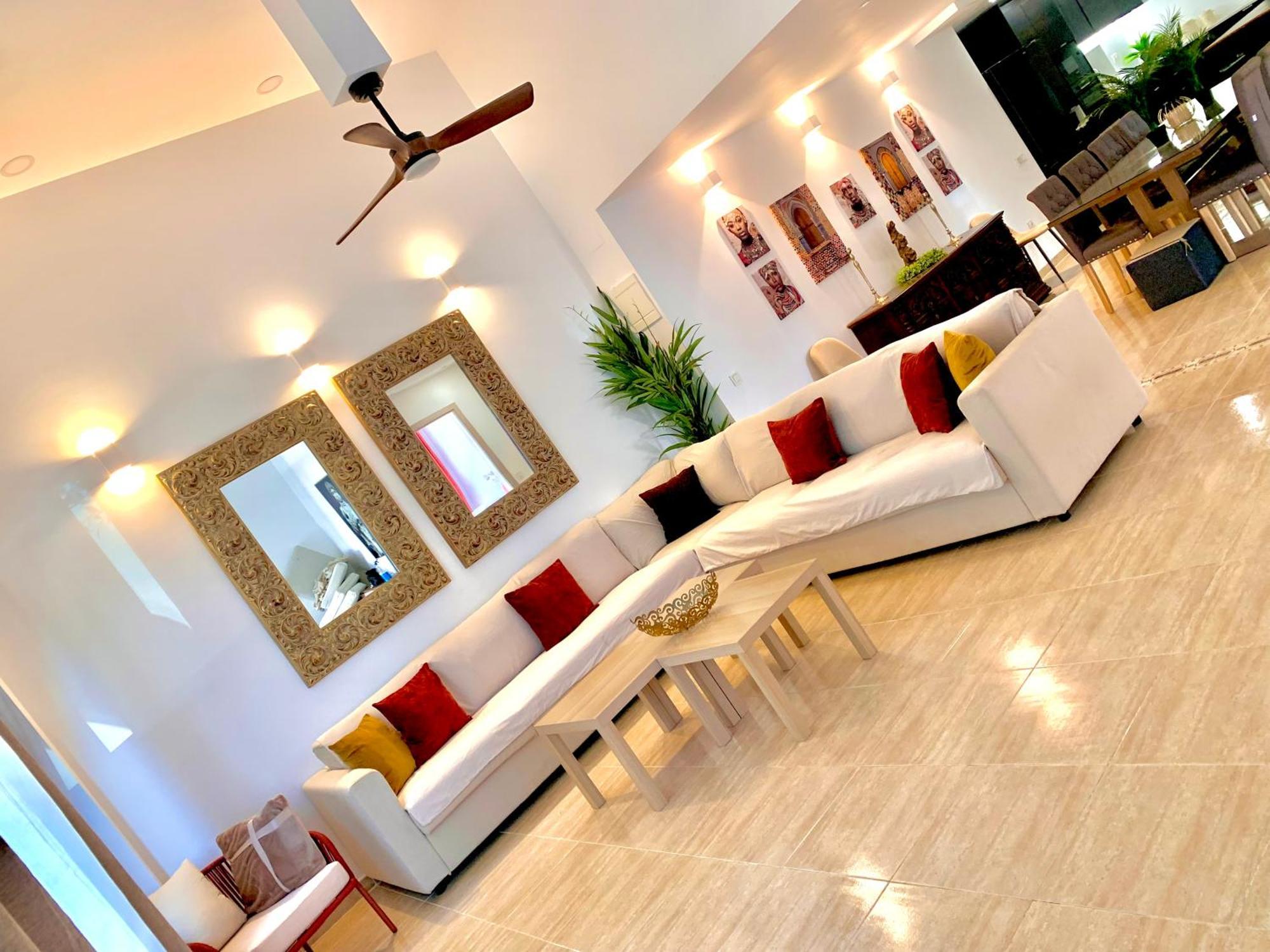 Amplia Vivienda New Para12 Pers A 4 Min Caminando De Playa Con Terraza, Piscina Com, Wifi, Ventiladores De Techo, Lavavajillas Roquetas de Mar Kültér fotó